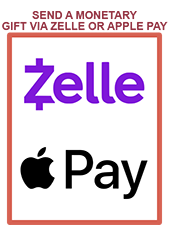 Send a Monetary Gift via Zelle or Apple Pay